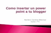Como insertar un power point a tu blogger