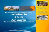 Euskal iritzi publikoaren urtekaria 2103 Anuario de la opinión pública vasca