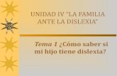 UNID.4 LA FAMILIA ANTE LA DISLEXIA