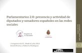 Parlamentarios 2.0: presencia y actividad de diputados y senadores español…