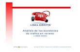 Análisis de los accidentes de tráfico en verano 1999-2003