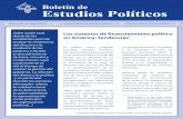 Boletín de Estudios Políticos #10: Los sistemas de financiamiento político en América: Tendencias"