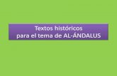 Textos históricos al andalus