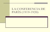 La conferencia de parís (1919 1920)