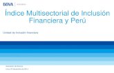 Índice multisectorial de inclusión financiera y Perú