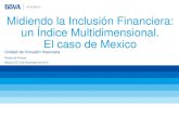 Midiendo la Inclusión Financiera: un índice multidimensional. El caso de México