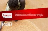 Desarrollo humano mediante la participación ciudadana de familias campesinas en angola