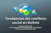 Tendencias del Conflicto Social en Bolivia - Gustavo Pedraza