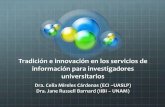Tradición e innovación en los servicios de información para investigadores universitarios