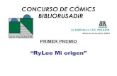 "RyLEE, mi origen" Primer Premio Concurso Cómic Bibliorusadir