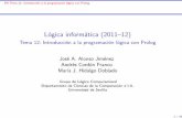 LI-T12: LI2011-12: Introducción a la programación lógica con Prolog