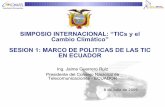 MARCO DE POLITICAS DE LAS TIC EN ECUADOR
