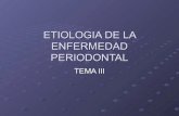 Tema Iii Etiologia De La Enfermedad Periodontal