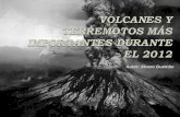 Volcanes y terremotos más importantes durante el 2012