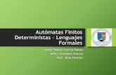 Autómatas Finitos Deterministas y Lenguajes Formales