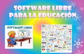 Software libre para la educación