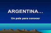 Argentina...un país para conocer.