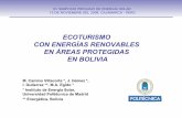 Ecoturismo con energias renovables en Ares protegidas de Bolivia