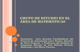 Grupo de estudio en el área de matemáticas