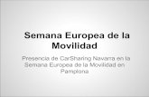 CarSharing Navarra en la Semana Europea de la Movilidad