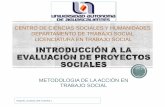 Introducción a la evaluación de proyectos sociales