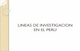 DIAPOSITIVAS LINEAS DE INVESTIGACIÓN EN EL PERÚ - PROYECTO DE INVESTIGACION