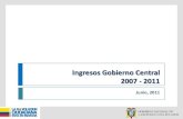 Ingresos Gobierno Central2007 - 2011
