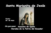 Santa mariana de jesús paredes y flores