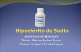 Hipoclorito de sodio para uso odontológico