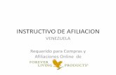 Instructivo de afiliacion a Forever Living Products Venezuela