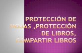 Protecci³n de hojas protecci³n de libros