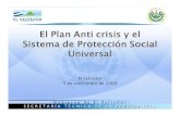 El Salvador - Plan Anticrisis y Sistema de Protección Social Universal