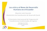 Ecuador: Las crisis y el Bono de Desarrollo Humano en el Ecuador