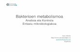 Bakterioen metabolismoa