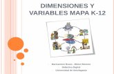 Dimensiones y variables mapa k 12