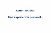 Redes sociales, una experiencia personal por Antonio Carrion