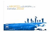 El aborto en europa y en españa 2010