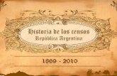 Historia de los censos en  la República Argentina