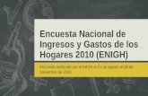 ENIGH 2010 INEGI Encuesta Nacional de ingresos y gastos de los hogares