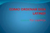 Como ordenar dish latino!