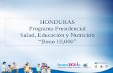 Honduras – Programa Bono 10.000
