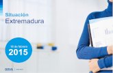 Presentación "Situación Extremadura. Primer semestre 2015"