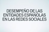 Las entidades bancarias españolas en redes sociales