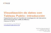 Visualización de datos con Tableau Public - Comité de Investigación