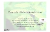 Violencia i relaciones afectivas. Leonor Cantera