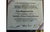Diplomas Carlos González Crende
