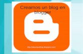Un blog con Blogger
