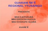 19 guarani ñe'e   regional ytusaingo -ñe'ejoaju pypegua