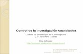 Clase control de la investigacion cuantitativa