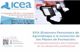 EPA: Del Plan de Formación a los Entornos Personales de Aprendizaje